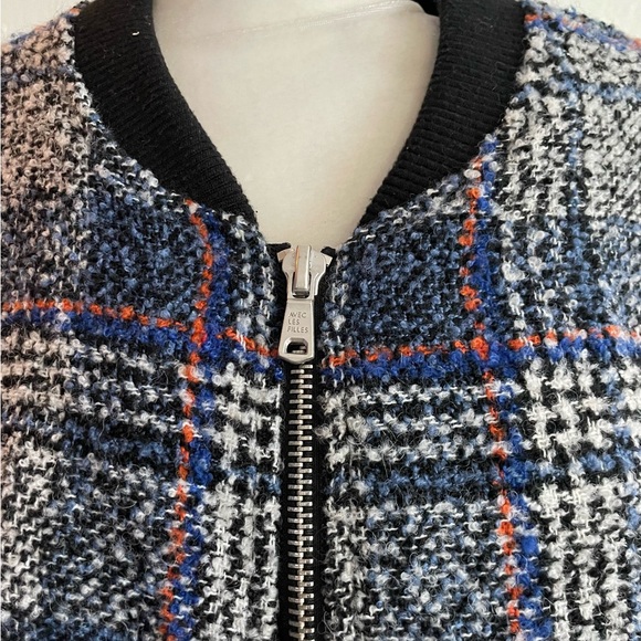 AVEC LES FILLES Tweed Plaid Bomber - Picture 6 of 6
